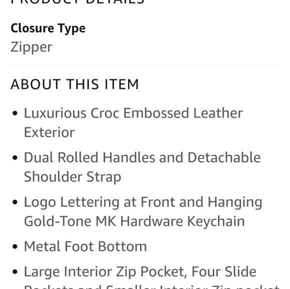 MK Dillon Lg NS Tote RED - Picture 9 of 9